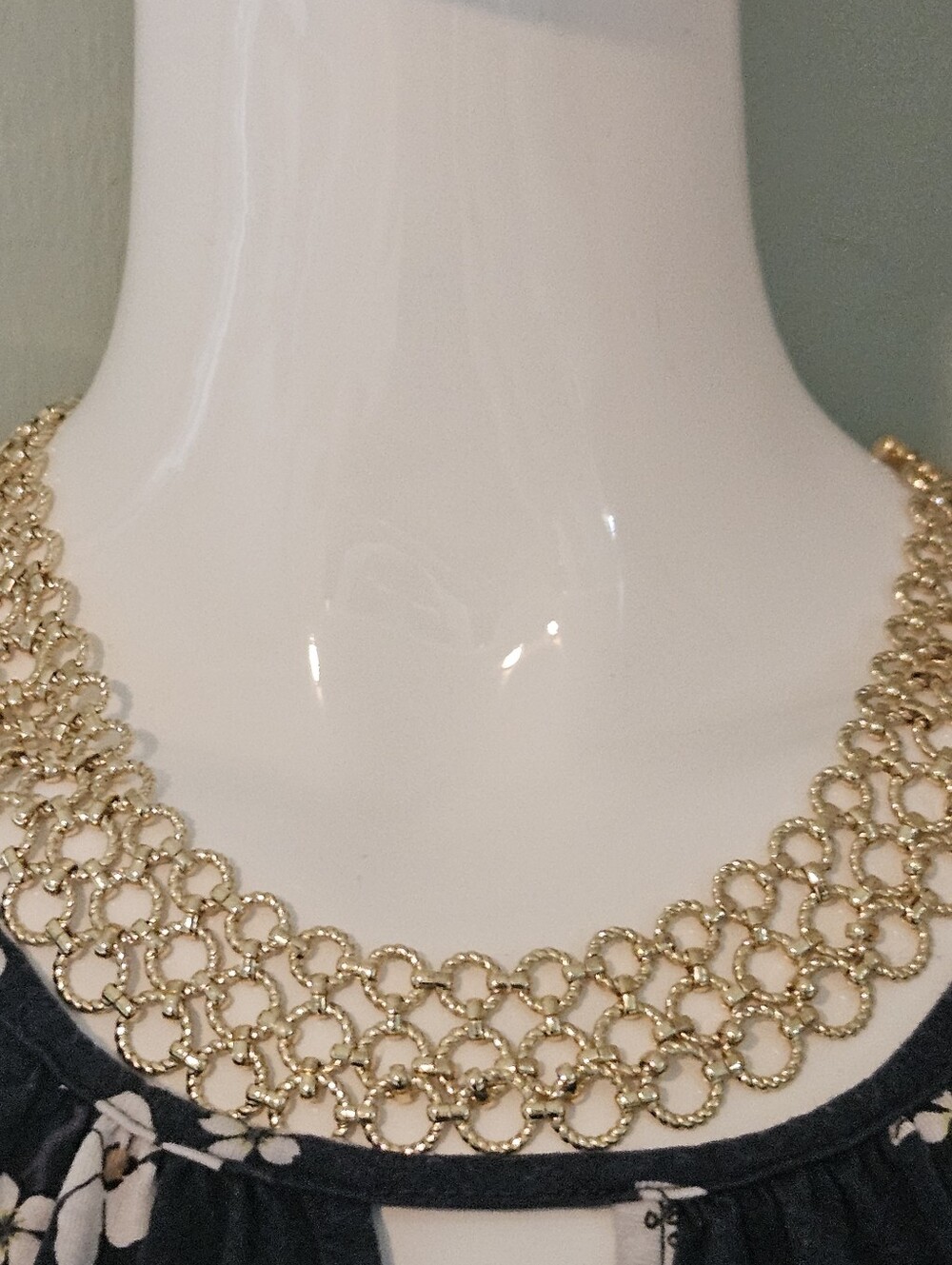 Talbots Necklace, Goldtone Chain Necklace